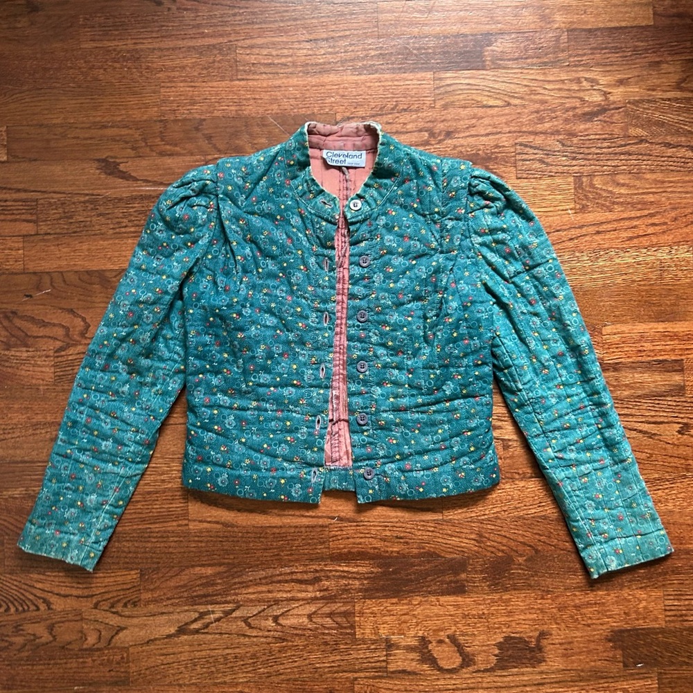 Vintage Distressed Quilted Jacket